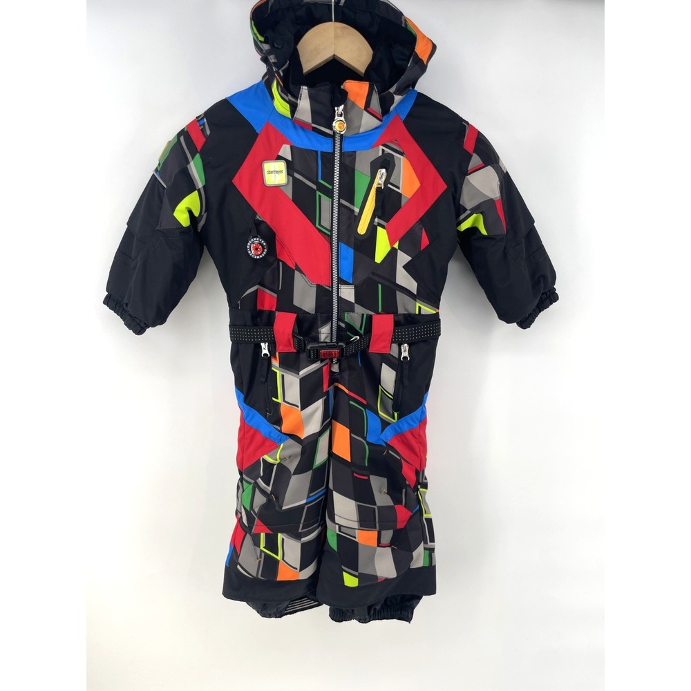 Obermeyer Snowsuit Kids Size 2 I-Grow Adjustable One Piece Ski Board Retro Snow